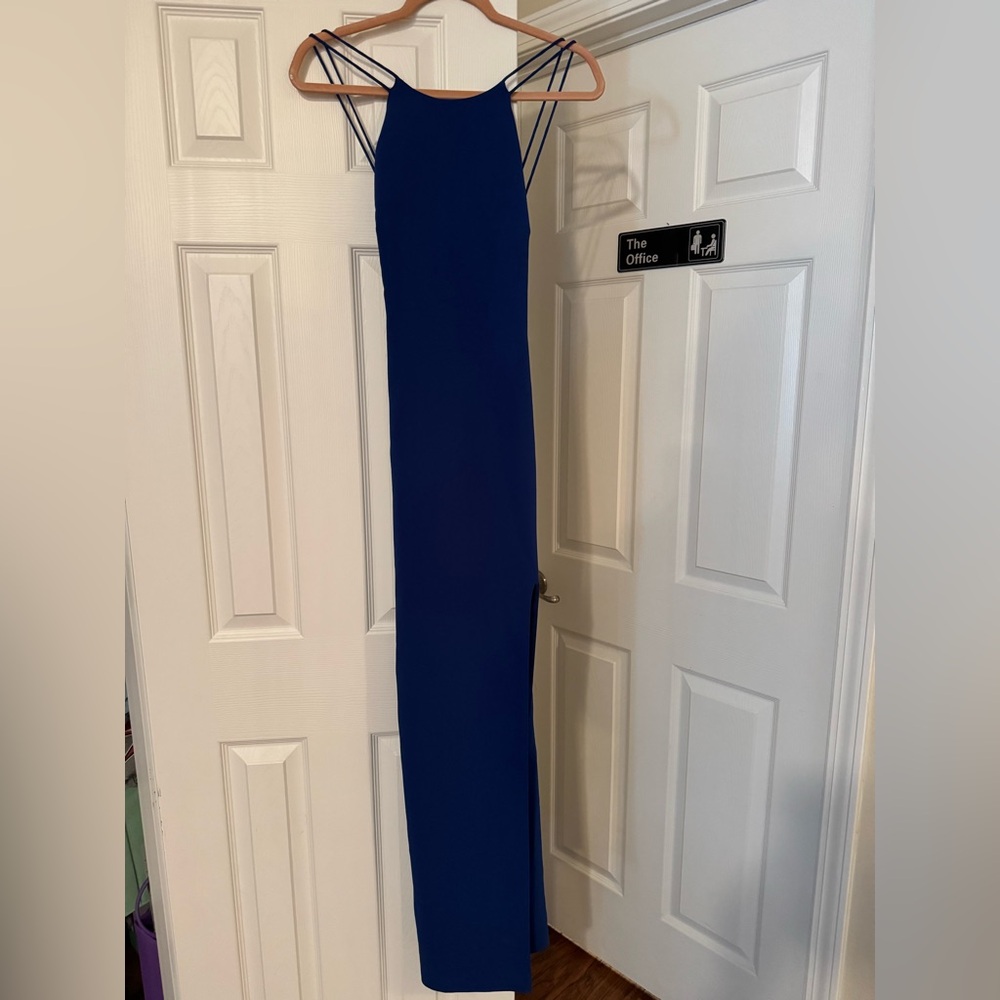 Badgley Mischka Royal Blue Dress